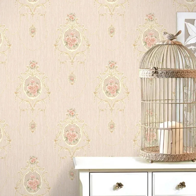 Imagem -02 - American Pastoral Não-tecido Papel de Parede 3d Tridimensional Fundo da Casa Quarto Sala de Estar ab Correspondência Floral Papel de Parede