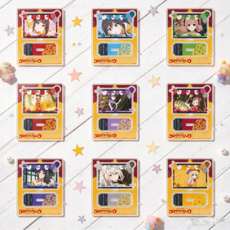 Anime GROW UP SHOW -Sunflower Circus- 15CM Rectangle Big Acrylic Stand Figure Keychain Aoi Yura/Akane Yura/Mizuka Tsurumaki