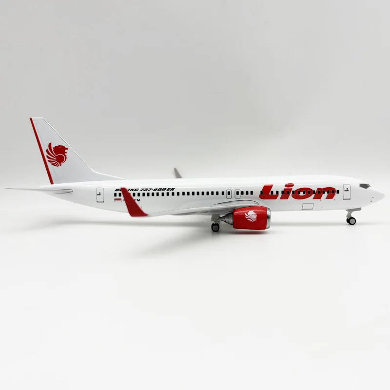 

30cm Resin Model Planes B737 Lion Airways 1/250 Scale Aircraft Diecast With Stand Static Collection Display Bedroom Accessories