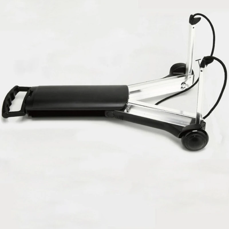 Mini Folding Aluminum Hand Truck Portable Luggage Trolley Shopping Pull Cart for School Bag Grocery