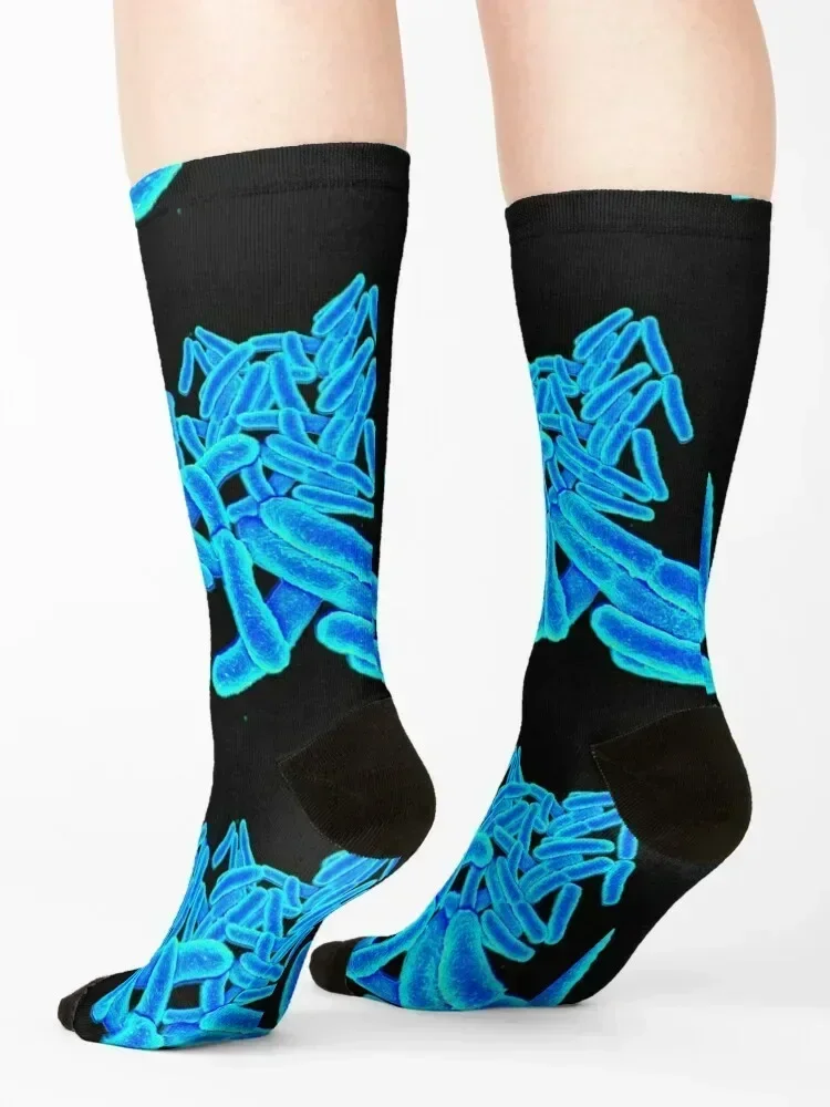 Blue Bacteria Socks funny gift crazy compression valentine gift ideas Socks For Man Women's