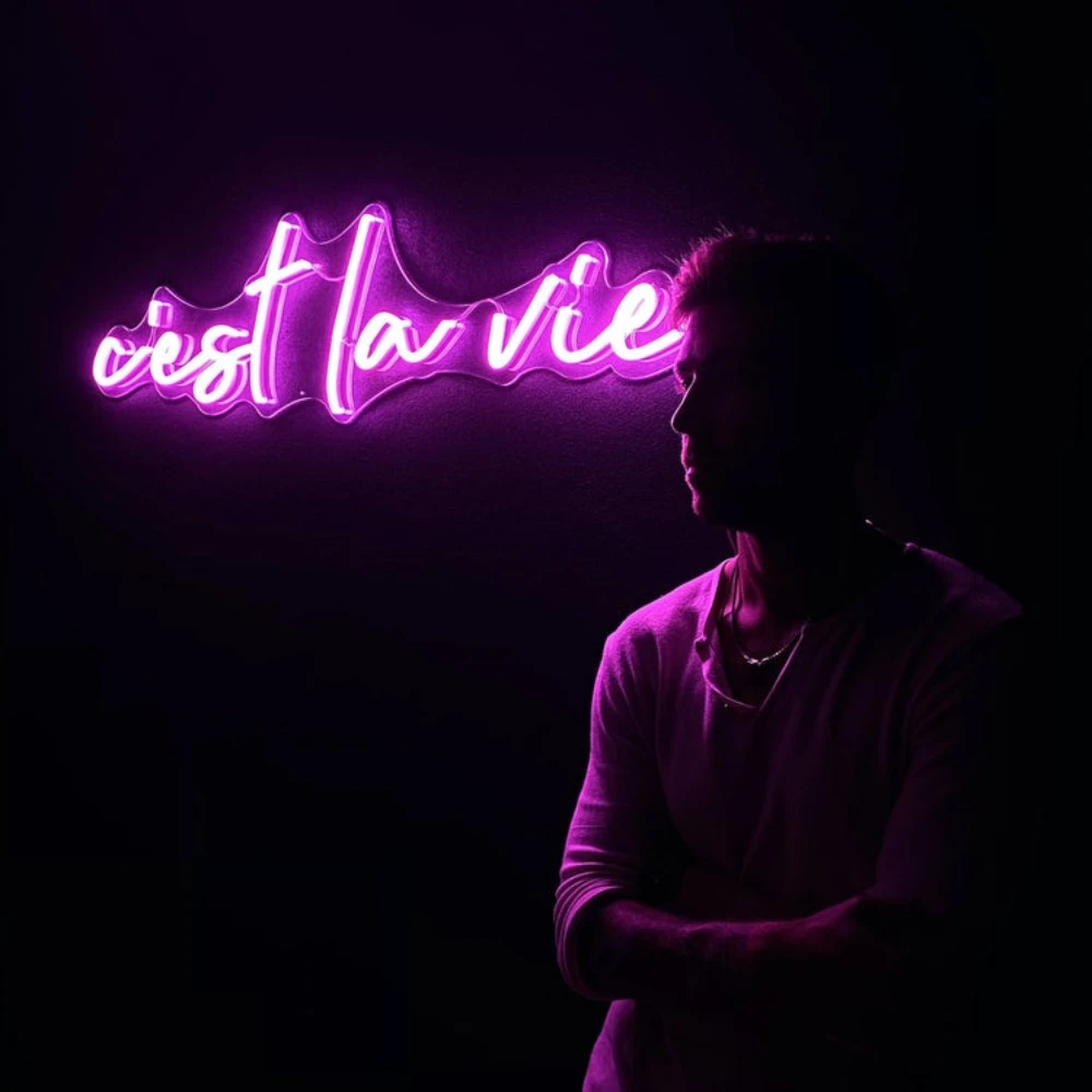 This Is Life Neon Signs  Party Decoration Personalized Design Home Bedroom Living Room Private Space Decoration C'est La Vie Led