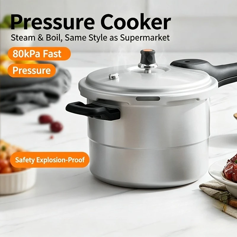 Aluminum Stainless Steel Pressure Cooker 3-4L Thickened Fast Pot Safe Explosion-proof Blue Eye Adjustable Pressure
