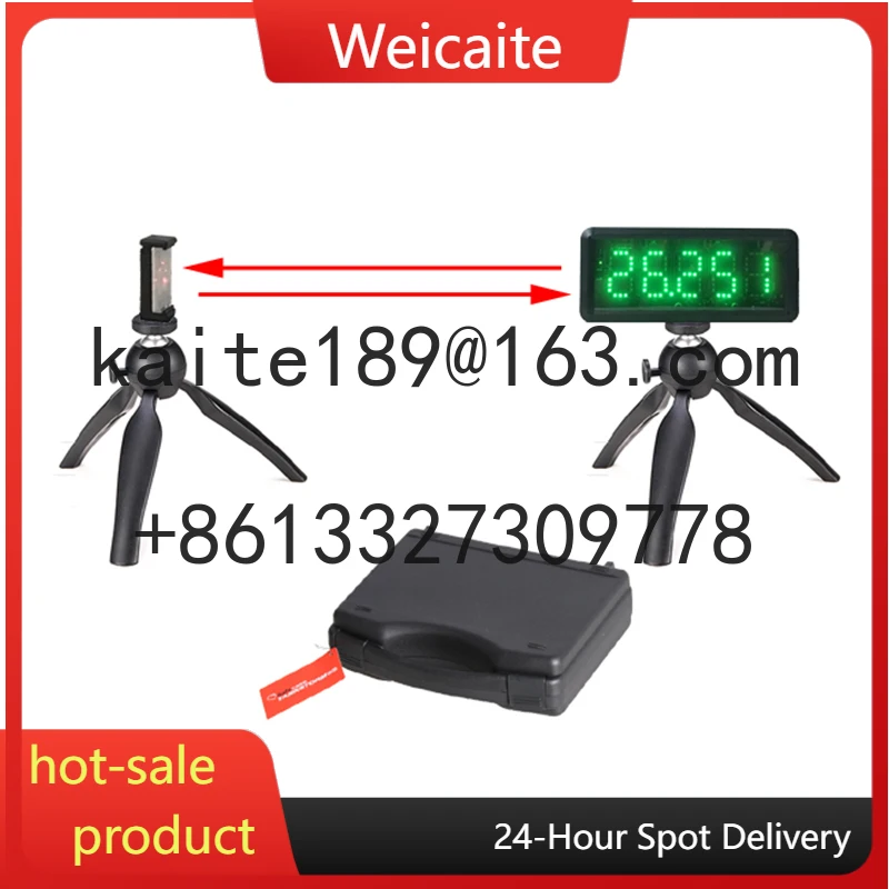 

Built-in Battery Electronic Racing Race Clock USB Charge LED Track Field Wireless Laser Timer for Single Person Running Training