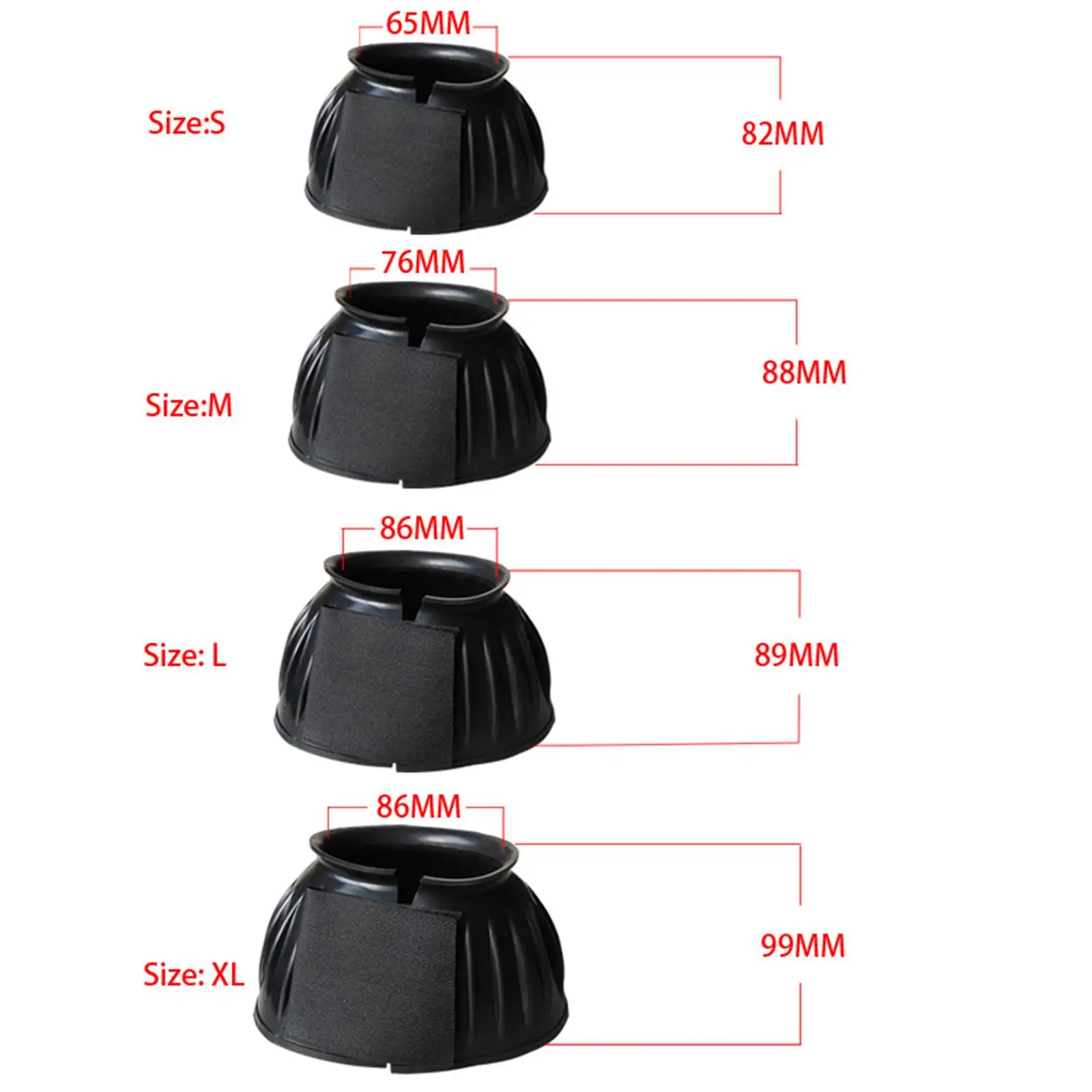 Horse Bell Boot Protective Cover Accessories Sturdy Rubber Boots Offering Maximum Comfort And