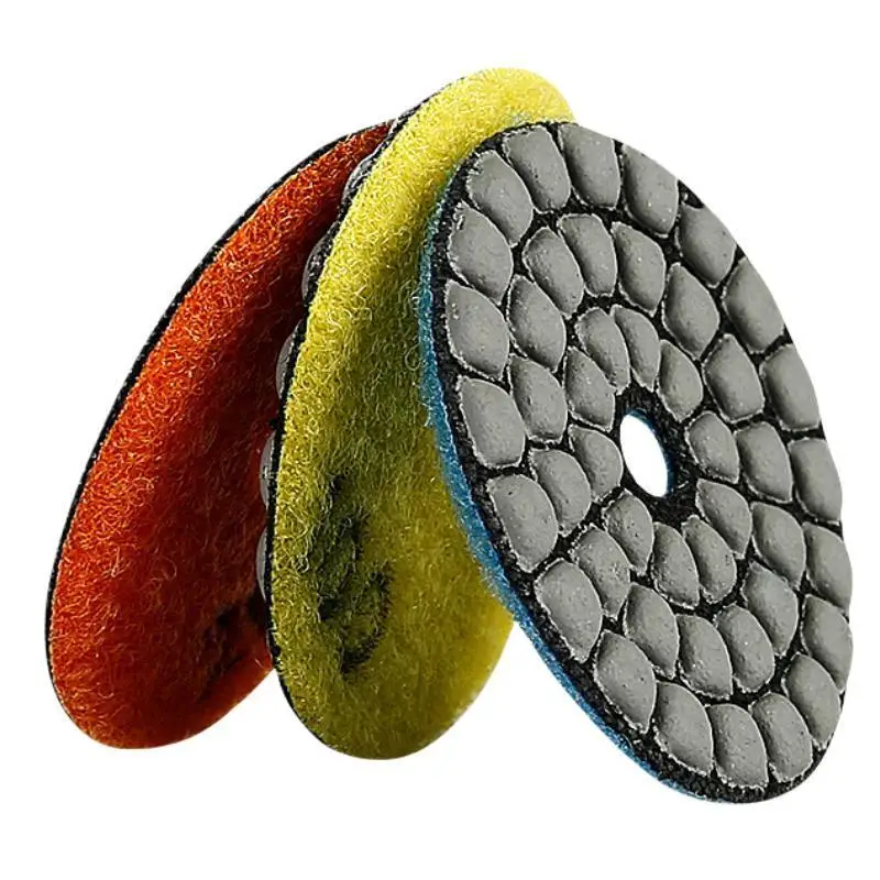 7 Stück 2 Zoll 55mm Diamant-Trockenpolierpads für Marmor, Granit, Stein, kleine Polierscheiben mit Trägerpads, Körnung 50-3000 – Detail 4