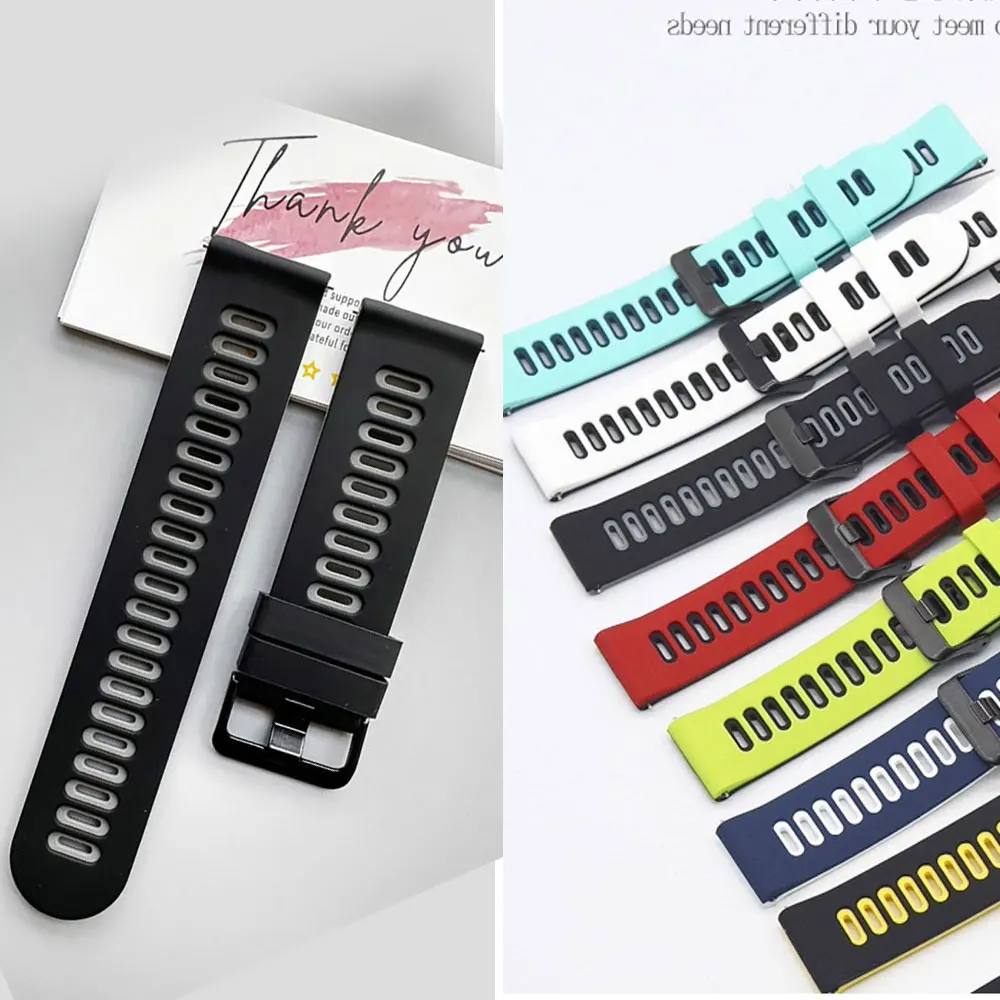 2PCS 20 22mm Silicone Strap For Huawei Watch GT3 GT 3 42 46mm Sport Wristband GT 2 GT2 Pro Replacement Bracelet Belt Accessories
