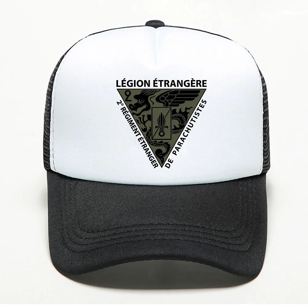 New French Foreign Legion Special Forces World War Army print baseball cap summer casual mesh trucker hat sun Snapback hats