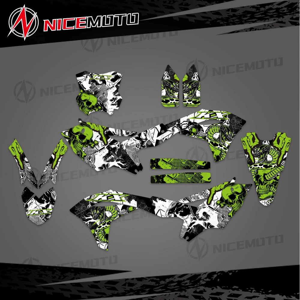 

For Kawasaki KXF 250 KX 250F 2017 2018 2019 2020 Motorcycle Graphics Background Decals Protector Sticker Customize KX250F KXF250