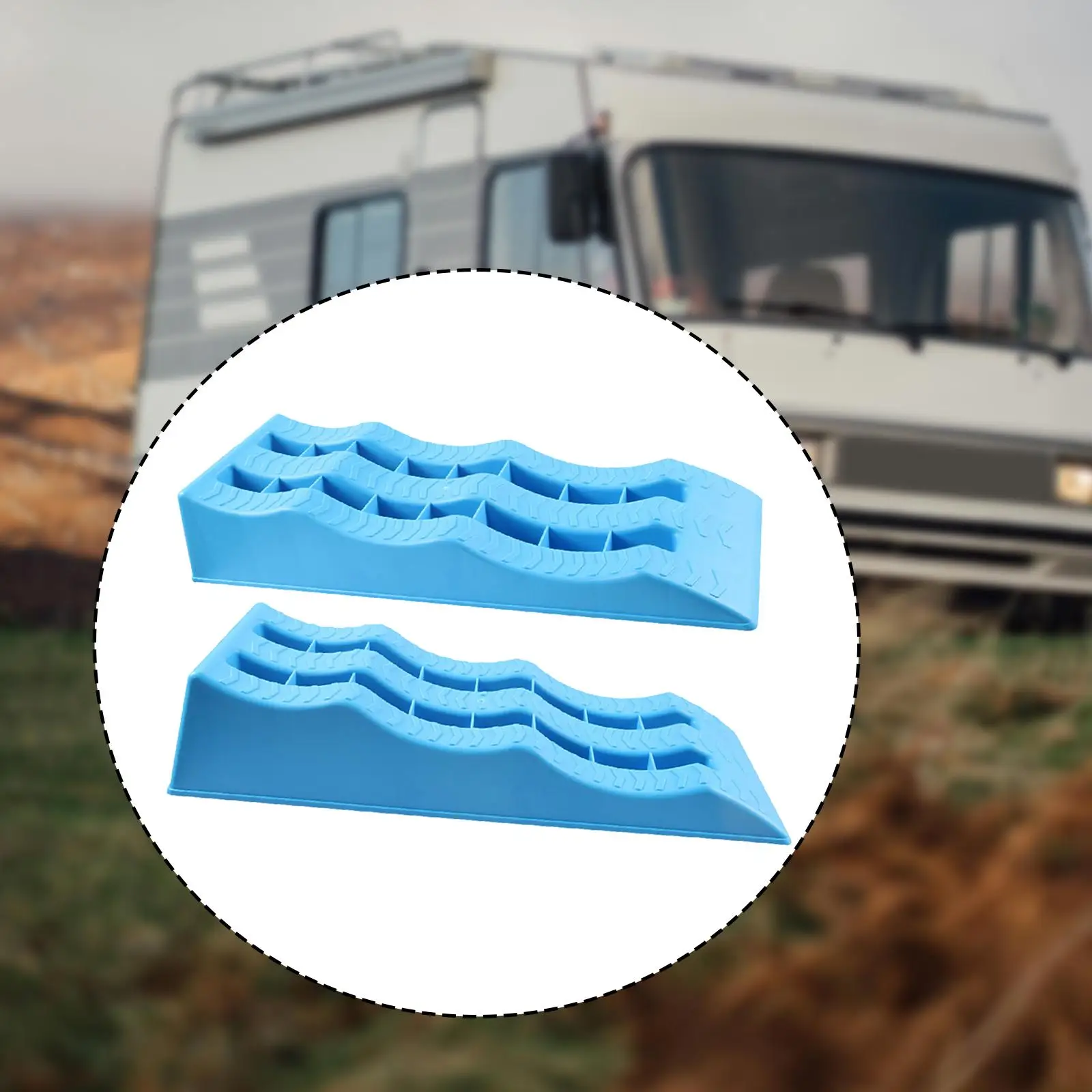 

2 автомобильных выравнивающих рампа, автомобильный коврик 61x21,3x12 см, простой в установке, 3-ступенчатый выравниватель автомобильных колес для грузовиков, внедорожников