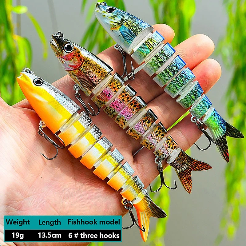 19g13.5cm True Long-Distance Casting Lua Bait Knobby Fish Sinking Minnow Bass Gan Fish Dogfish Blackfish Freshwater Sea Fishing