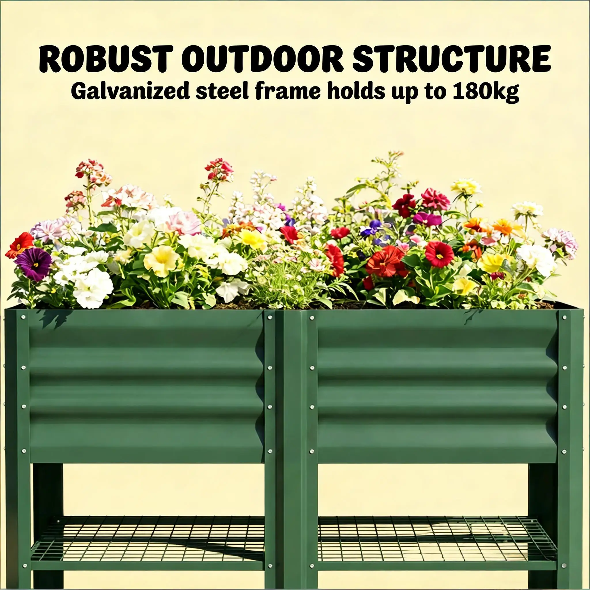 Planter Box,Outdoor Elevated Planter Box,Raised Garden Bed