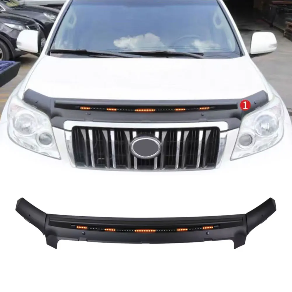 Bonnet Guards Protector with Led Light For Toyota Land Cruiser Prado Fj150 2010 2011 2012 2013  Car Accessories