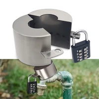 Cerradura de grifo para exteriores, manguera antirrobo, bloqueo de puerta giratoria de hierro, tanque Industrial, válvula de bola de botella de Gas, seguridad con candado
