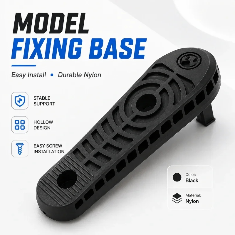 Anti Abrasion Hollow Hand Hold Plate Ergonomic Curved Design Black Nylon Hobby Model DIY Modification Supply