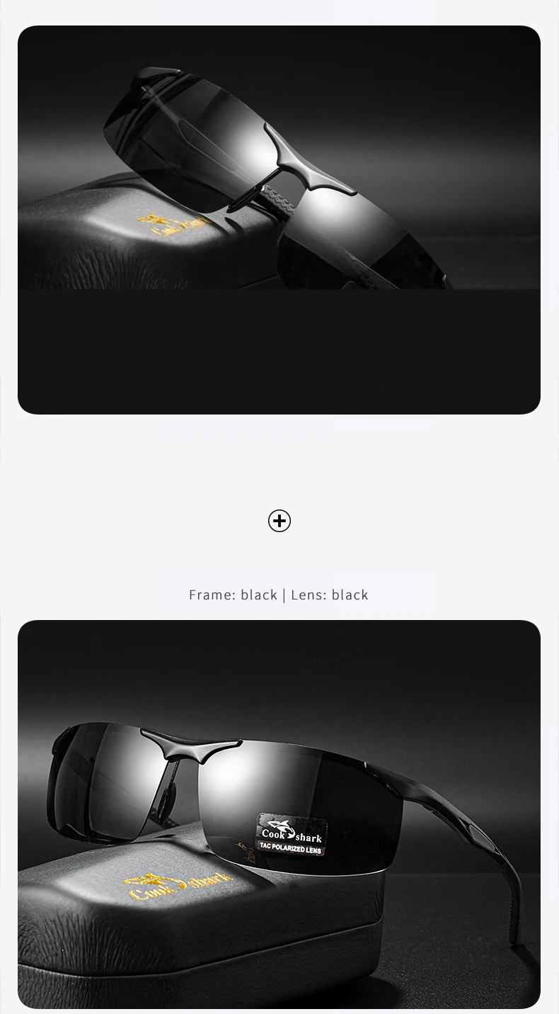 Koch Hai Farbwechsel polarisierte Sonnenbrille zum Fahren von Fahrern Spezial brille für Männer Angeln Sonnenbrille neuer Trend – Detail 12