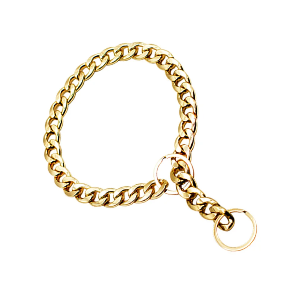 

Dog Golden Chain Pet Necklace For Dogs Gold Chain For Pets Dog Neck Decoration Pet Photo Prop Decorative Collar