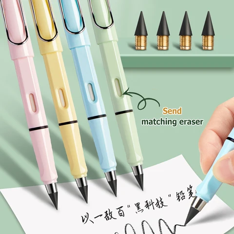 Набор механических карандашей HB Eternal, супердешевый, не требует заточки, легко стирается, кавайные корейские канцелярские принадлежности для школы карандаш без заточки купить - №10