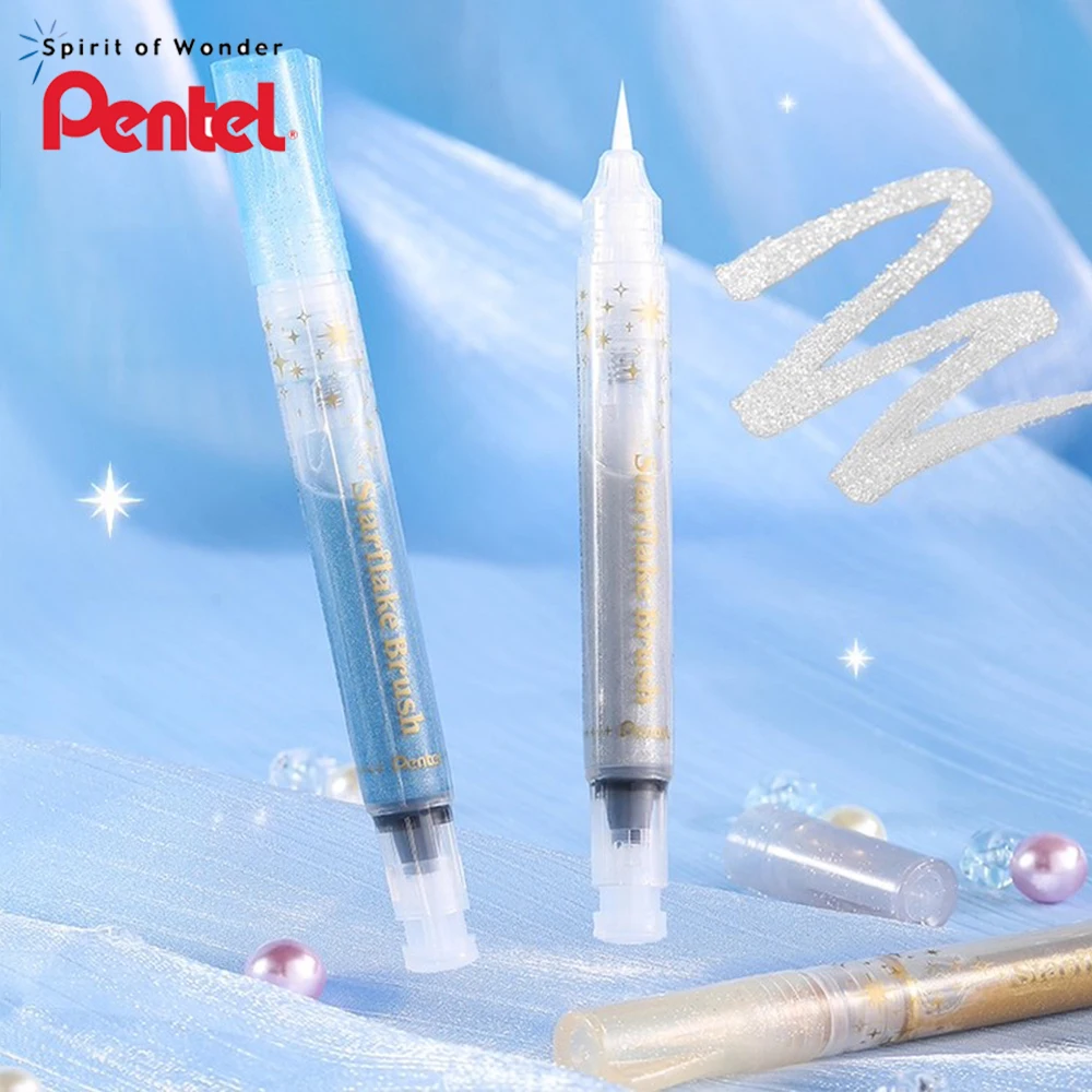 

1 шт., японская пензель, ручка с высоким блеском, металлическая поздравительная открытка, живопись, сделай сам, блокнот, маркер, маркер для копирования, художественные канцелярские принадлежности