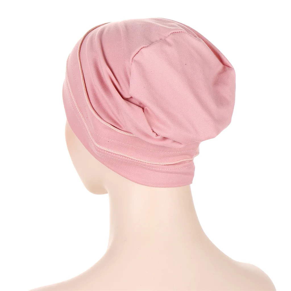 Multicolor Flowers Hijab Cap Ramadan Woman Muslim Fashion Turban Bonnet Instant Head Wrap Women Caps