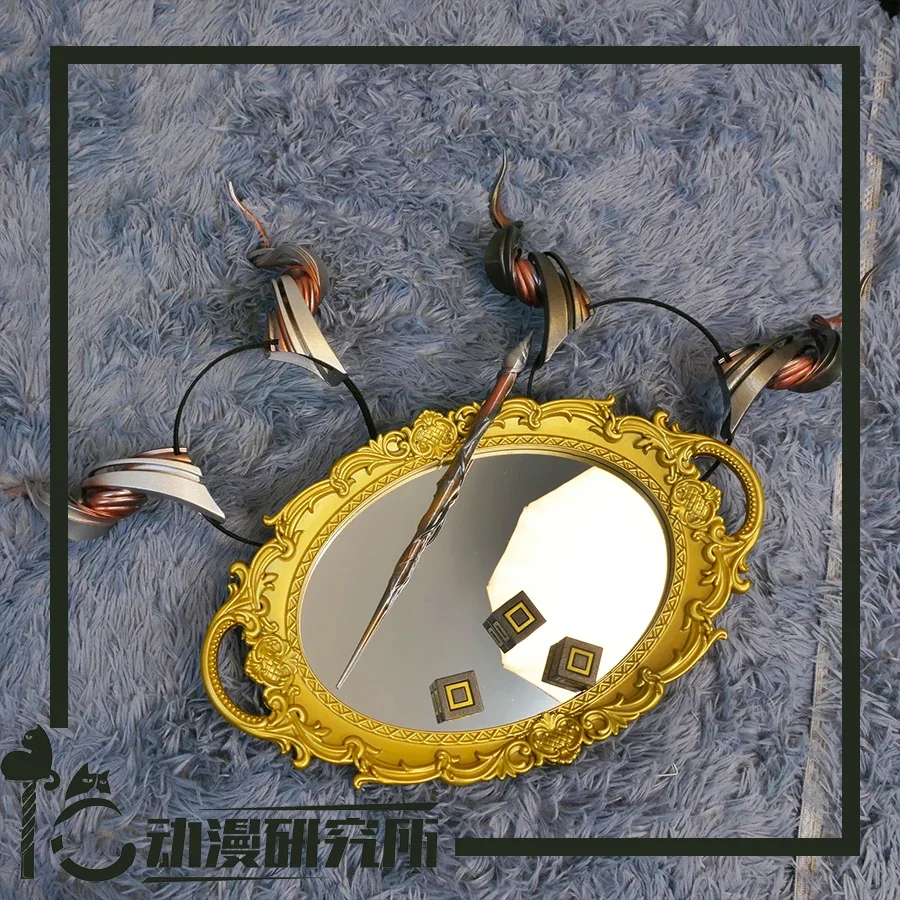 

Arknights Operator Ebenholz Kreide Cosplay Horns Headwear Halloween Costume Accessory Christmas Party Prop Batton Dice