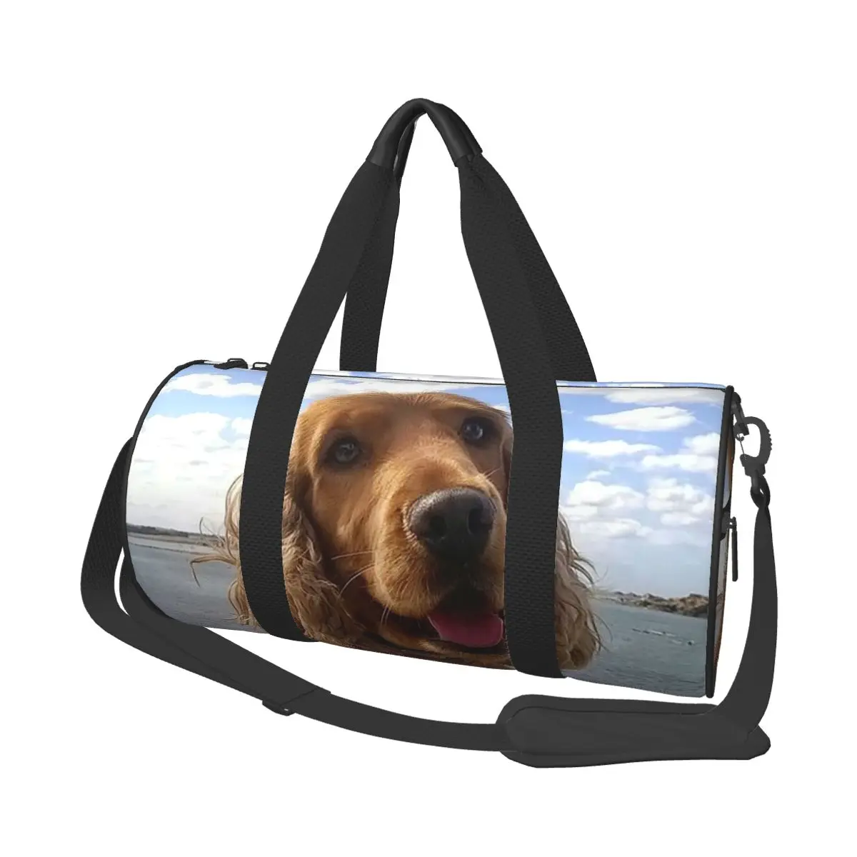 

Funny Cool Cocker Spaniel Dog Animal Large Duffle Gym Bag Waterproof Duffle Travel Bags Handbags Fitness bag
