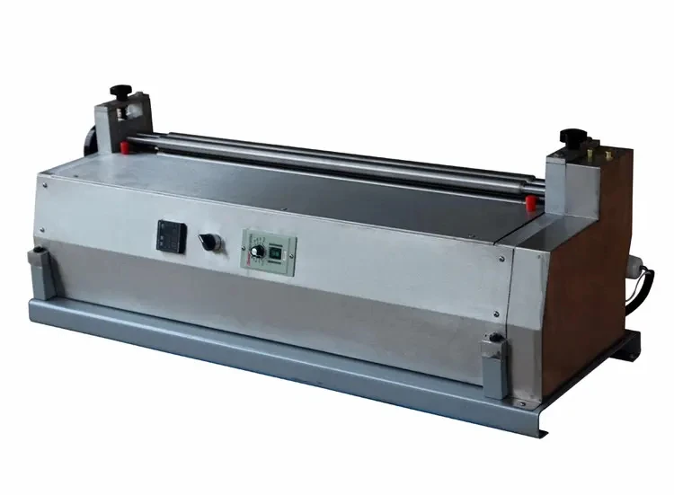 Hot melt Glue Spreading Pasting Machine Desktop Stainless Adhesive Coating Leather Paper Small Paper Gluing Machine For Sale