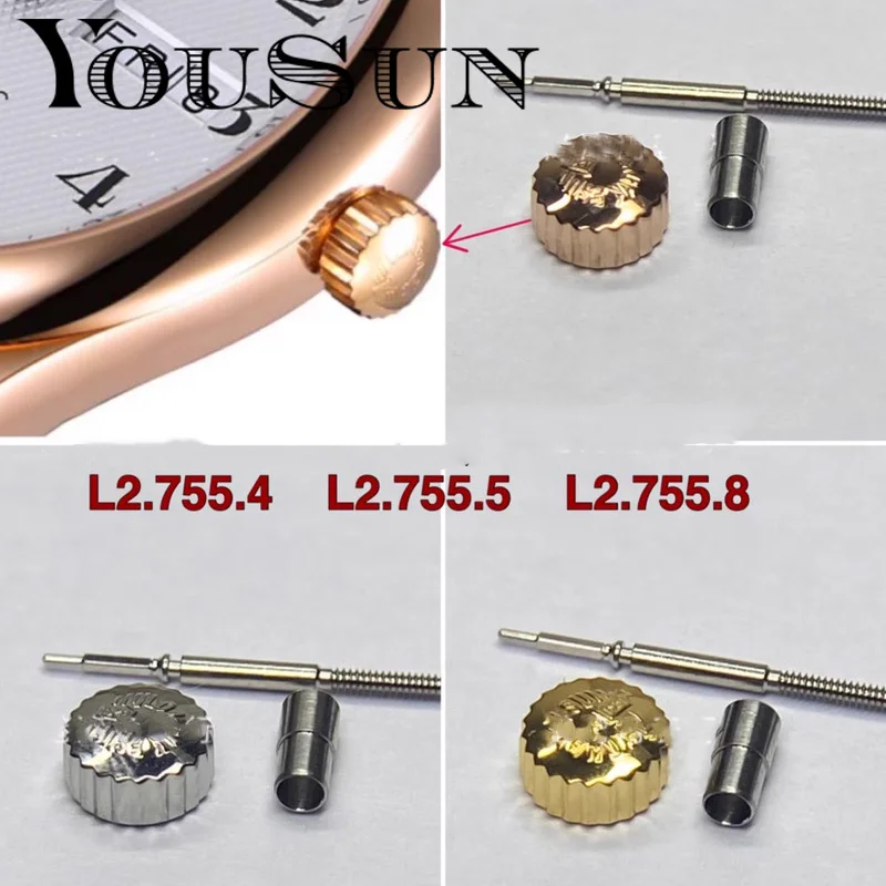 

For Longines Master Collection L2.755.4 / L2.755.5 / L2.755.8 Head Watch Handle Crown Accessories