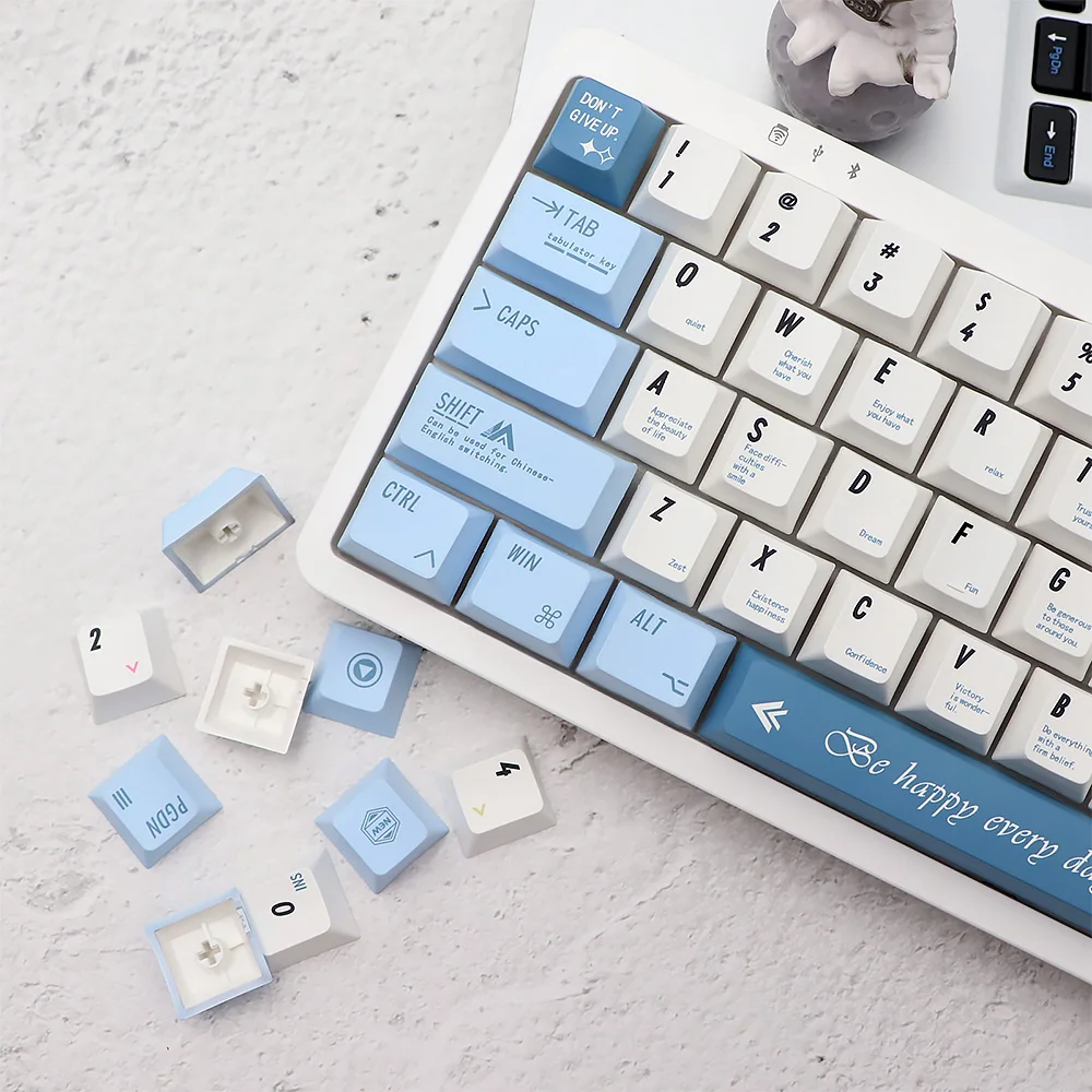 136 Key Programmers Keycap pbt Dye Sub Keycaps For dz60/RK61/64/gk61/68/75/84/87/96/980/104/108 GMMK Pro Mechanical Keyboard Cap