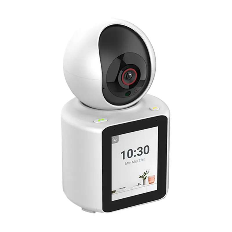 2.8Inch IPS Screen Tuya APP 2MP 1080P One Key Call  PTZ IP Dome Camera AI Humanoid Detection Wide Angle CCTV Monitor
