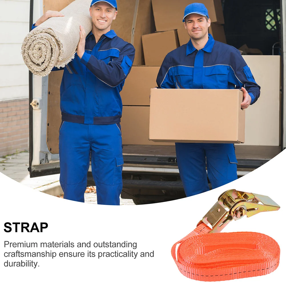 

2 pcs Ratchet Tie Down Straps Heavy Duty Binding Belt Buckle Lashing Straps For Truck Motorcycle Cargo Fastening