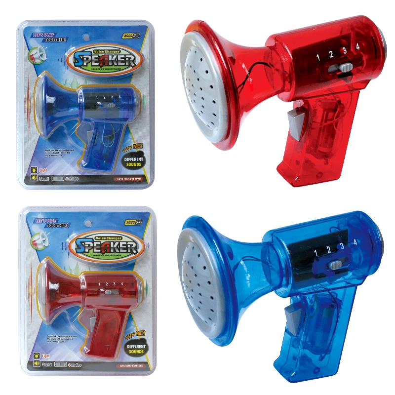 Held Megaphone Voice Changer Megaphone Speaker Toy for Kids Party Favor with 4 Different Voices Role Effects