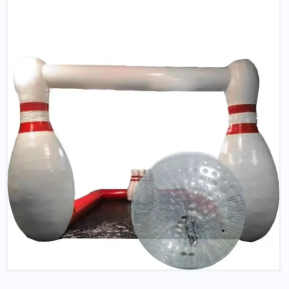 Factory Price Outdoor Airtight Inflatable Bowling Pins Pvc Bowling Game Inflatable Human Bowling Pinspromote sales