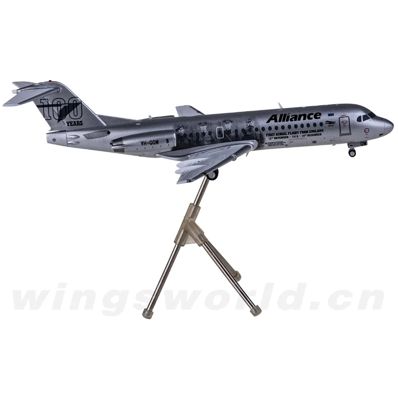 1:200 Scale Geminijets G2UTY988 Alliance Airlines Fokker 70 VH-QQW Simulation Alloy Finished Aircraft Model Collection Gift Toys