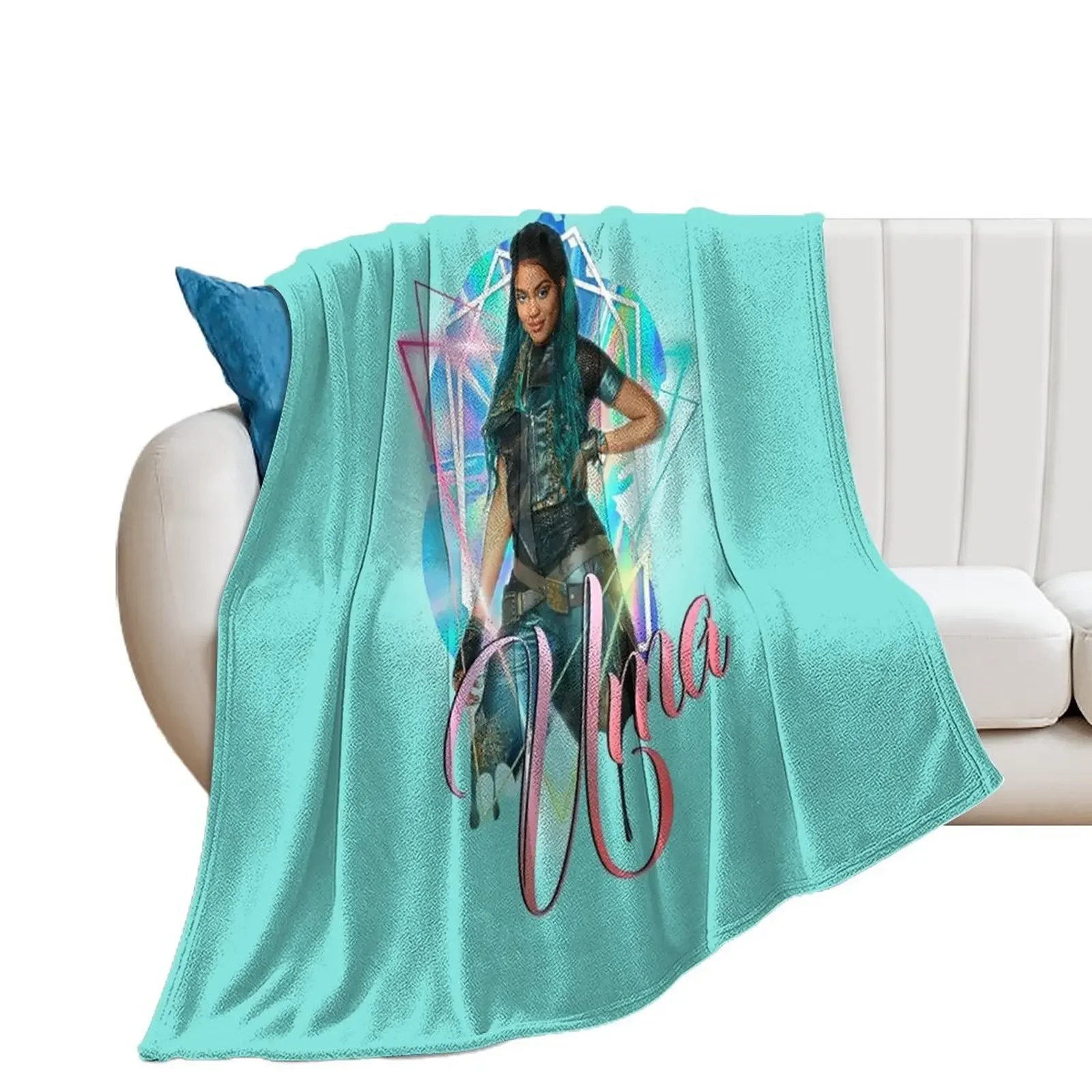 Uma Princess - Descendants 3 Throw Blanket Decorative Beds Tourist Moving Kid'S Blankets