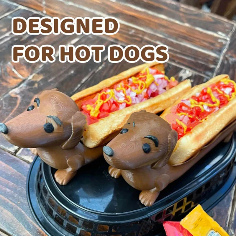 Hot Dog Dachshund Tray Funny Sushi Dinner Plate Home Decor Cute Shaped Sandwiches Puppy Dinnerplate Dachshund