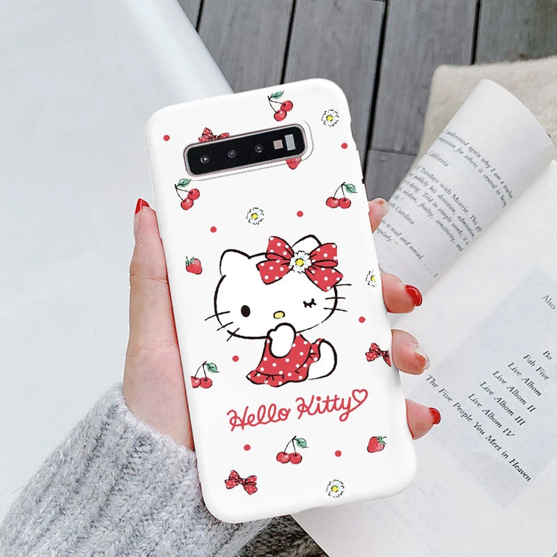 حافظة لهاتف سامسونج جالاكسي S10 S10E S 10 Plus من السيليكون حافظة هاتف لطيفة ومضحكة سانريو كورومي ميلودي كارتون كوكه ناعمة لهاتف جالاكسي S10