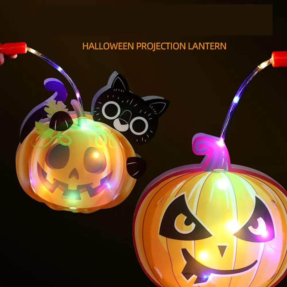 

Glowing Halloween Lantern DIY Luminous Pumpkin Halloween Pumpkin Lantern Ghost Handmade Ghost Festival Lantern Kindergarten