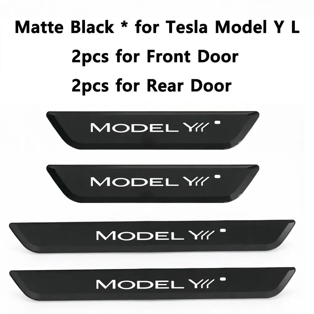 Gen2 Wireless LED Illuminated Pedal for Tesla New Y Juniper New 3 Highland Infrared Detection Door Sill Edge Protector Model 3 Y image 3