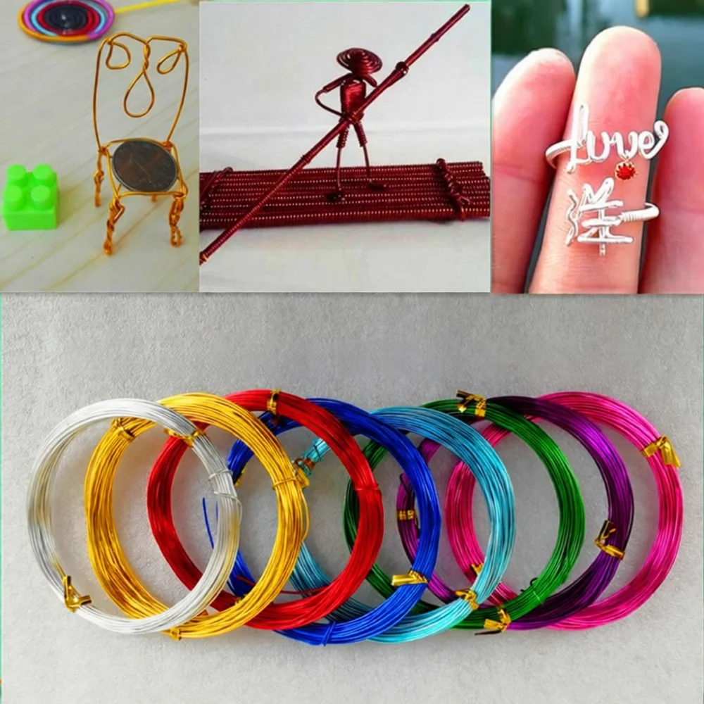 Flexible Colorful Craft Wire For Kangchen Metal String Garden Plant Binding Floral Arrangement Handmade DIY Art Supplies