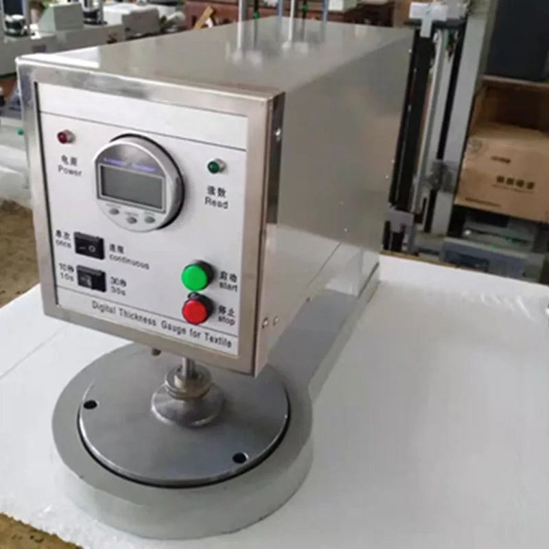Strumento ISO5084 ASTM D1777 ISO9073 del tester della macchina per prove di spessore del tessuto del laboratorio