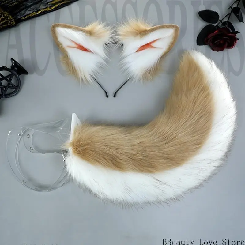 

Плюшевая симуляция Shiba Инавязывает хвостовую одежду для косплей.