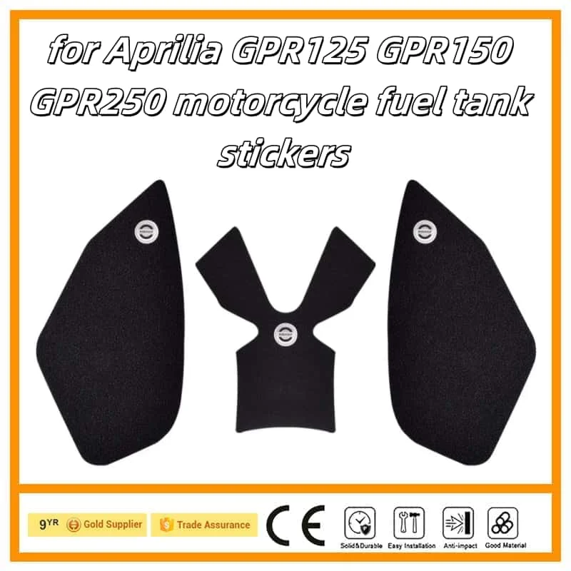 

Motorcycle Sticker Tank Non Slip Tank Traction Side Pad Protective Decal for Aprilia GPR125 GPR150 GPR250