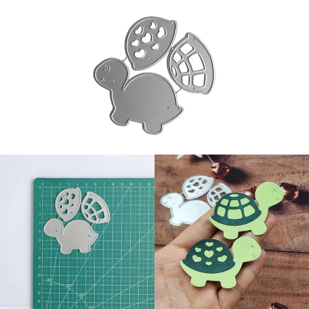  Tortoise Cutting Dies for Card Making Turtles Die Cuts Embossing Stencils