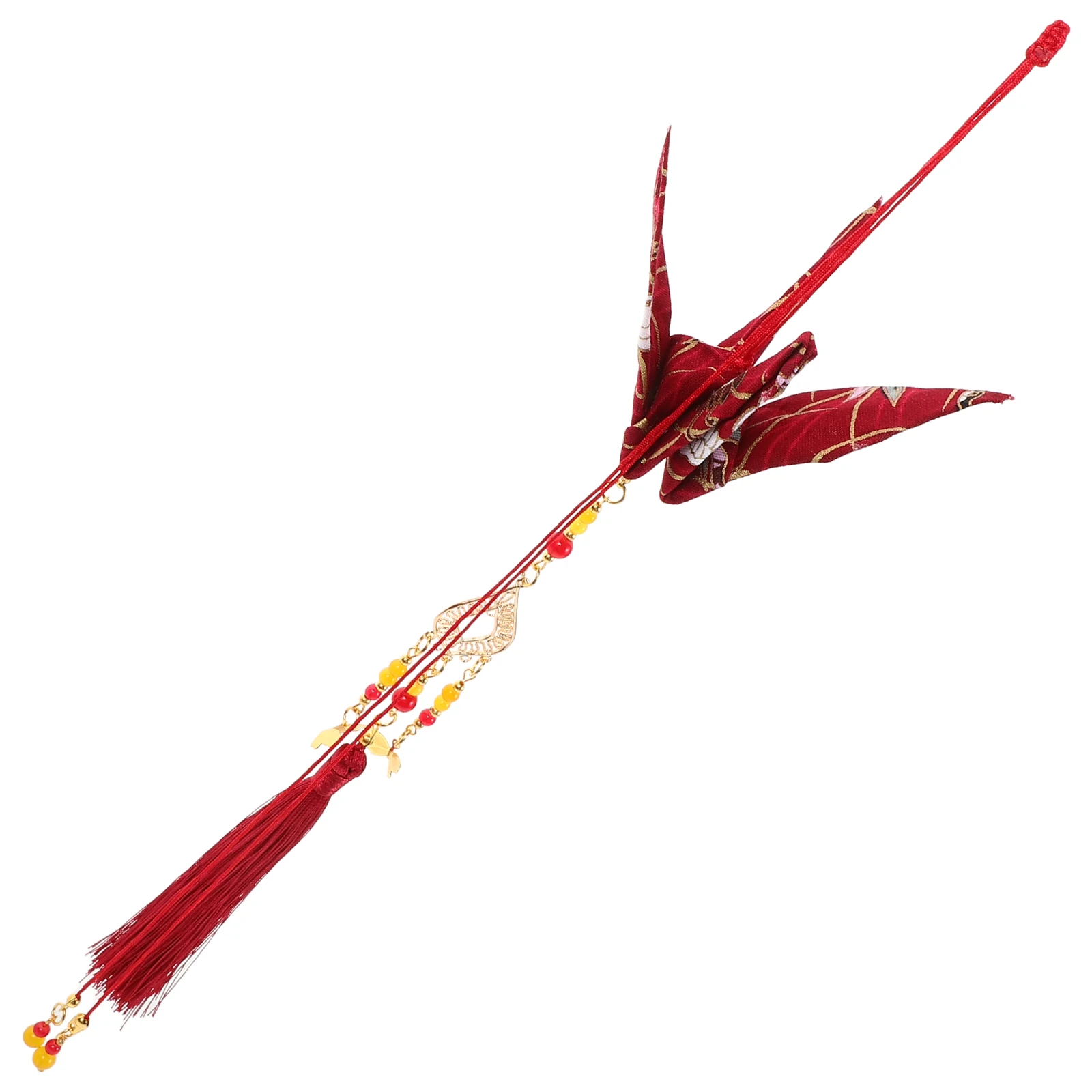 

Hanging Car Charm Chinese Knot Tassels 2025 Year Of The Snake Good Luck Crane Pendant Feng Shui Lucky Ornament Red Tassel