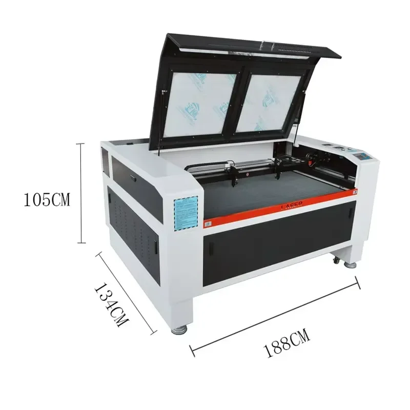 foLCCN 6090 fo4060 fo1325 Industrial CO2 Cutting Machine for Non-metallic and Metallic Materials Acrylic Leather