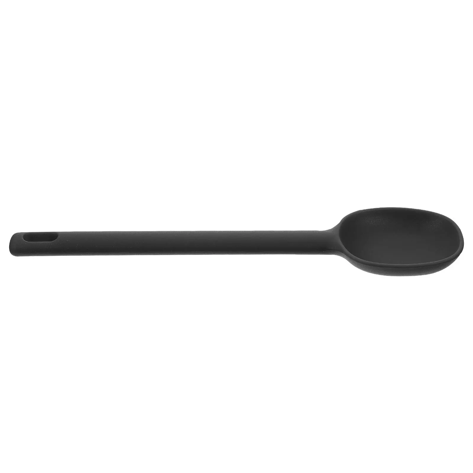 

1Pcs Silicone Soup Spoon Smooth Surface Kitchen Scoop Multipurpose Stirring Ladle Practical Restaurant Household Salad