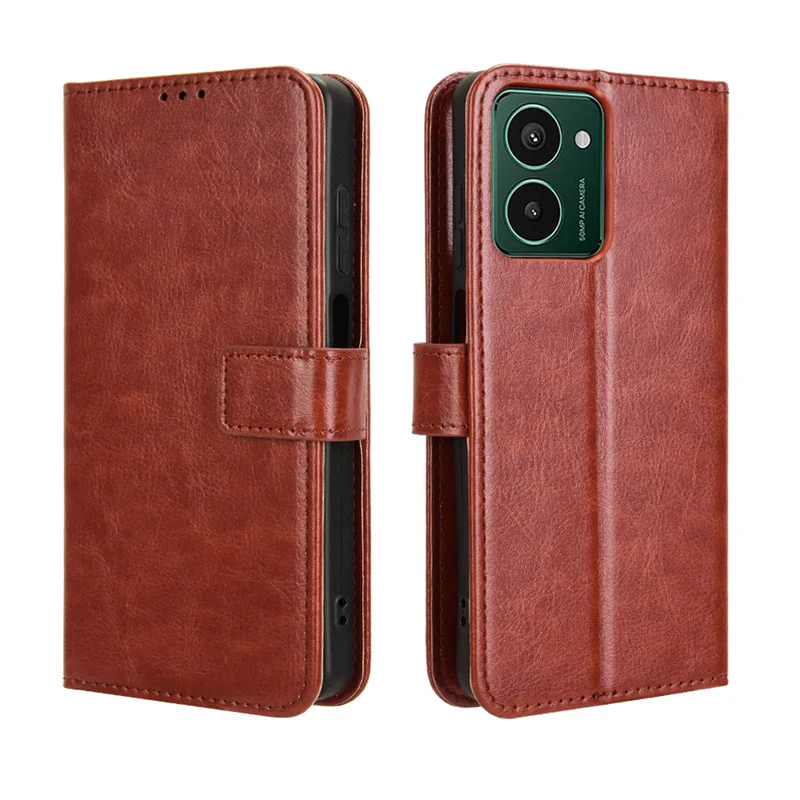 Fit in HMD Pulse Pro Luxury Crazy Horse Leather Case Skin PU Suitable for HMD Pulse Plus HMD Pulse Phone Case