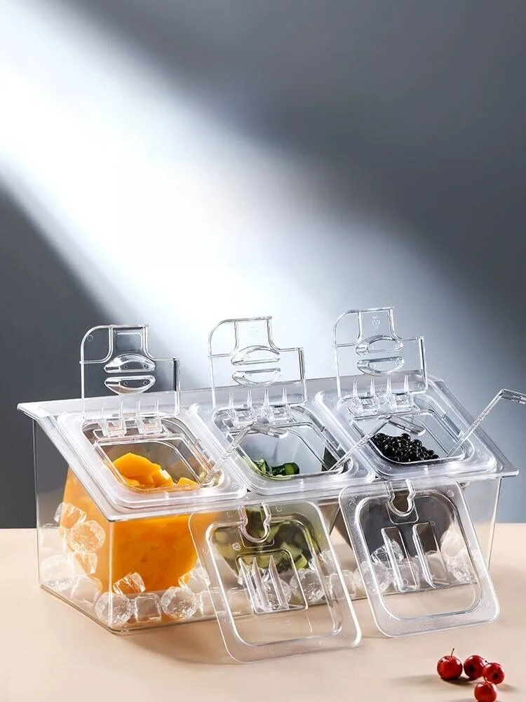 thiened-acrylic-pc-rectangular-transparent-ice-er-stand-for-tea-op-special-condiment-jam-box-with-lid-restaurant-supplies