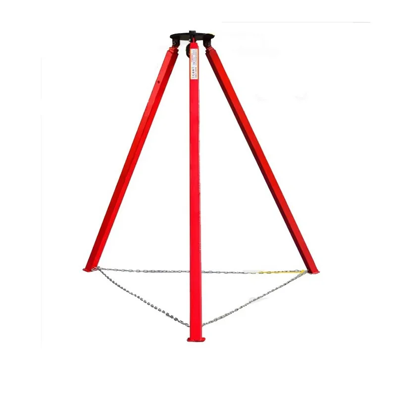 Retractable Tripod Lifting Bracket, Hand Pull Simple Hoist, Triangular Support, Portable Crane Winch